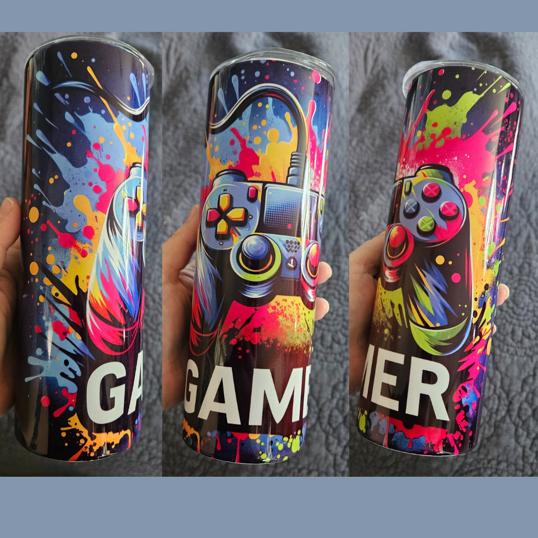 Gamer 20oz insulated tumbler