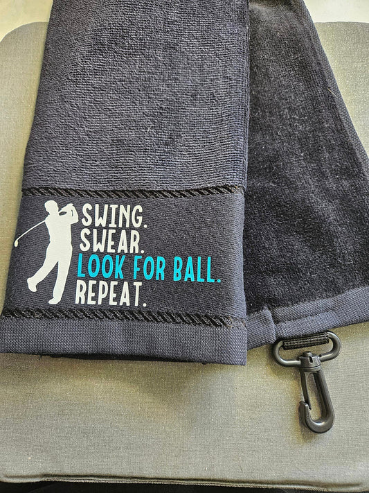 Golf Towel - Simple Slogan