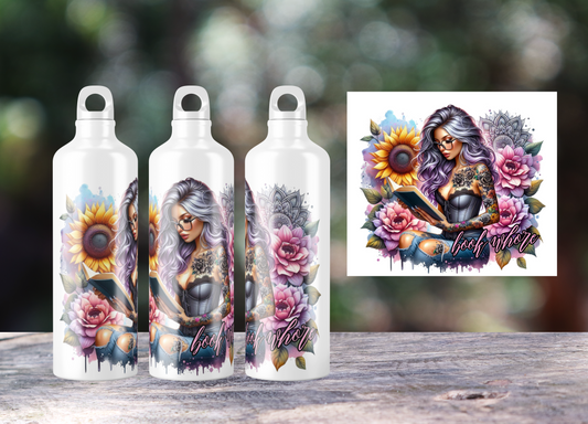 Drink bottle tattooed women affirmation