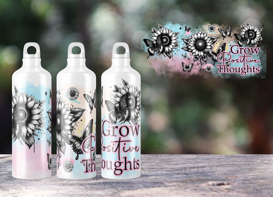 Drink bottle grow positive thoughts